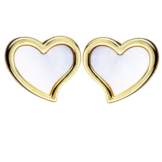 Tilted Heart Stud