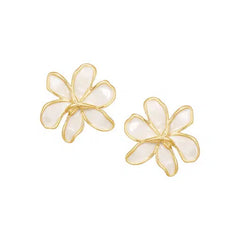 Tropical Flower Stud Earring