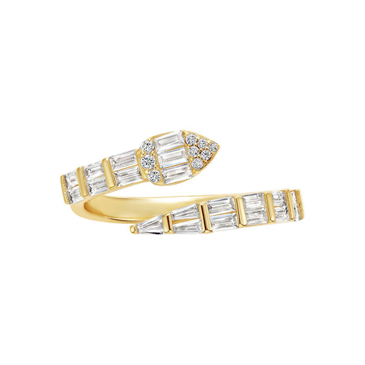 Baguette Snake Ring