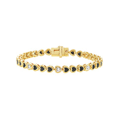 Dainty Heart Bezel Bracelet