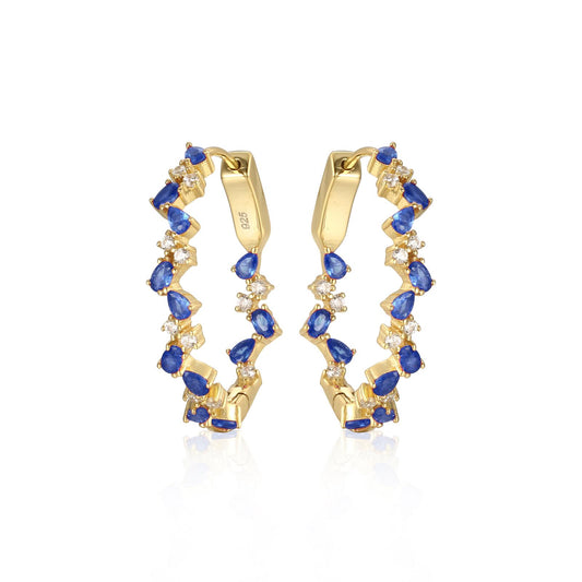 Zig Zag Colored Hoops