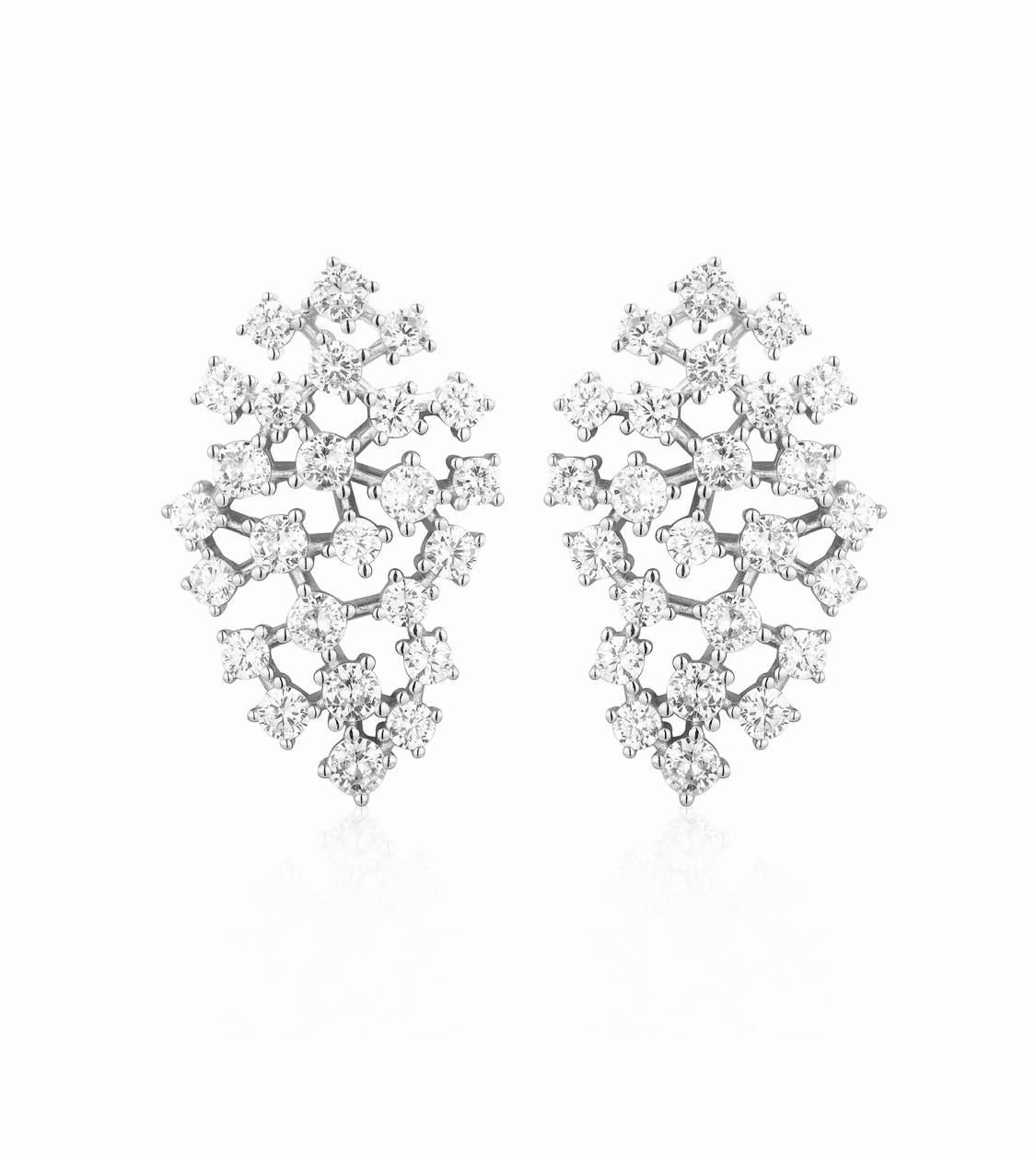 Wide Scattered Drop Earrings