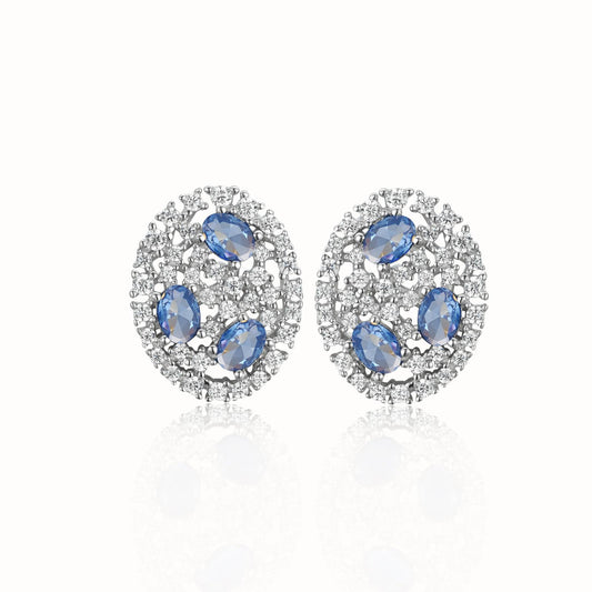 Oval Colored Studs