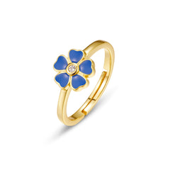 Enamel Floral Ring