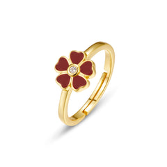 Enamel Floral Ring