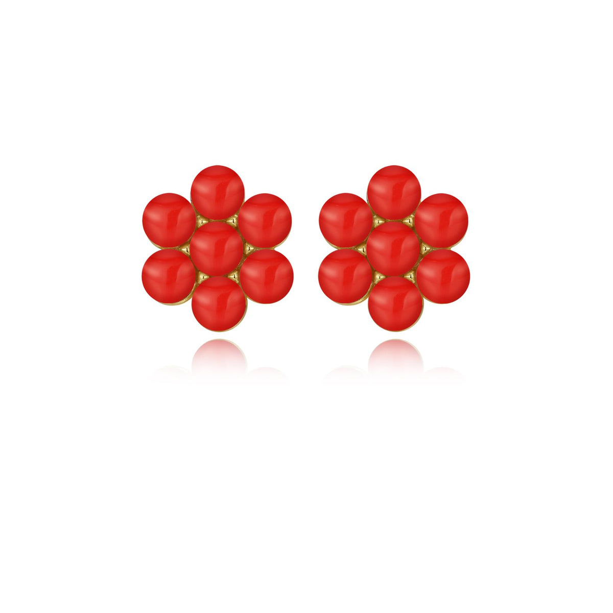 Classic Pearl Cluster Stud Earrings