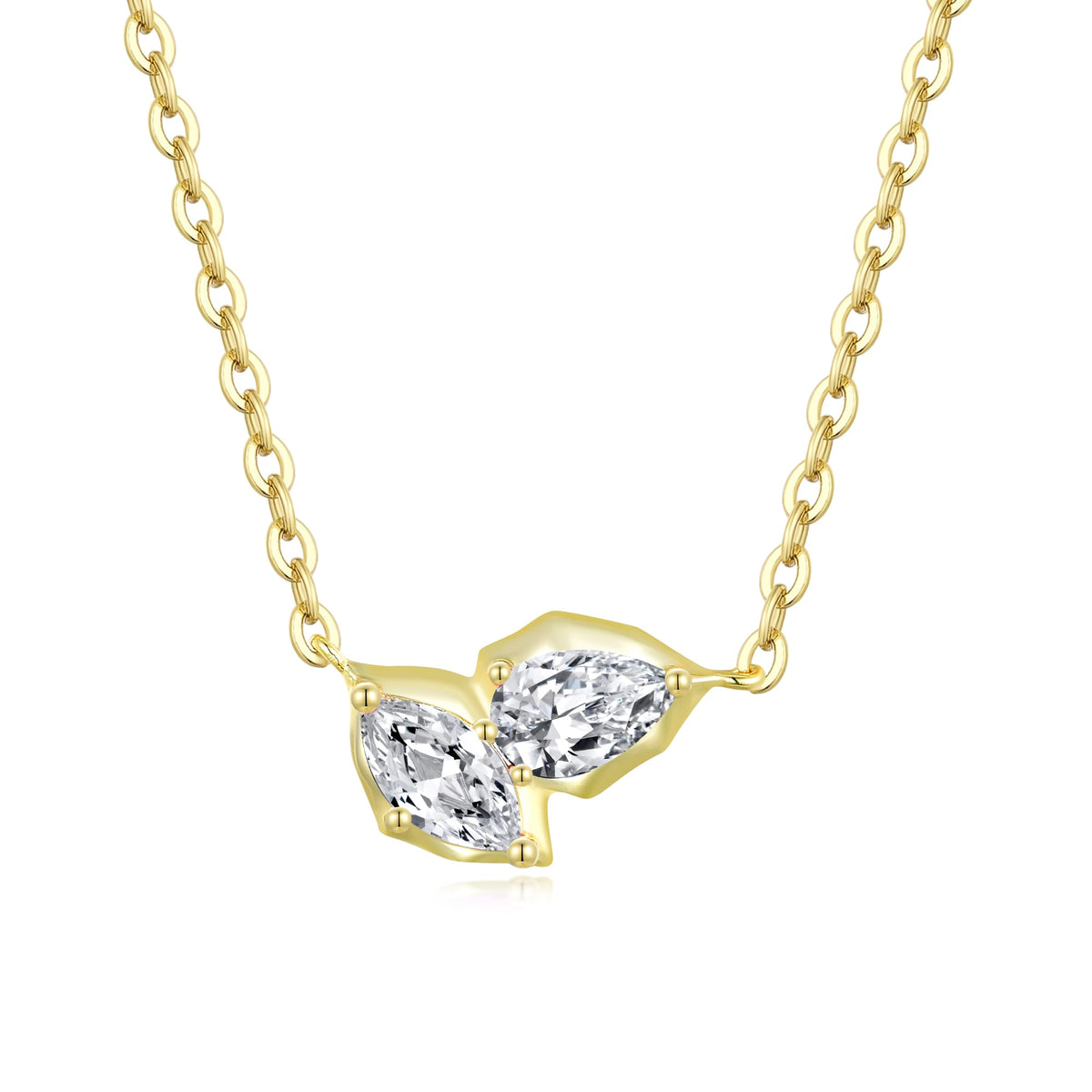 Teardrop Duo Necklace