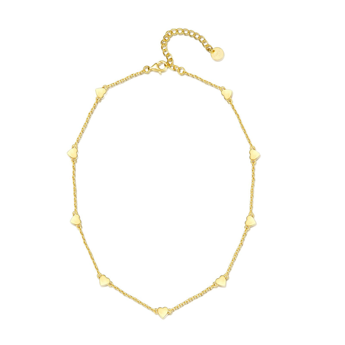 Mini Heart All Around Necklace