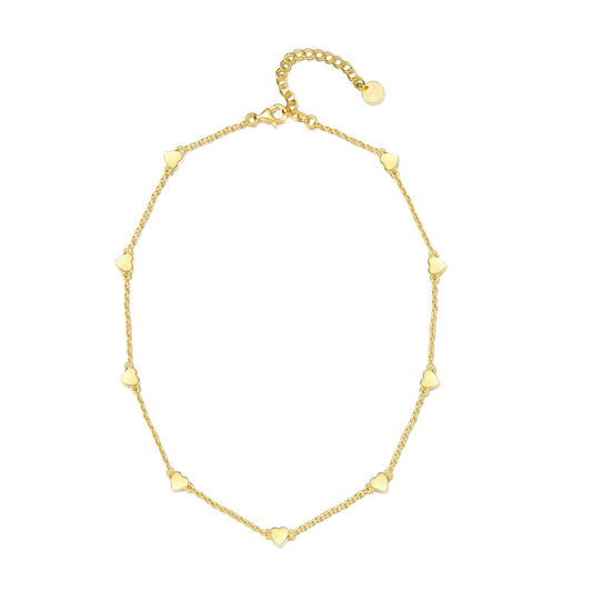 Mini Heart All Around Necklace