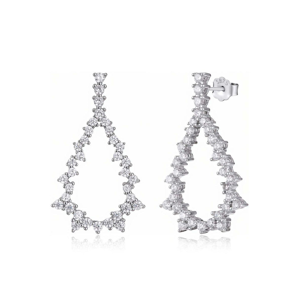 Open Zig Zag Earrings