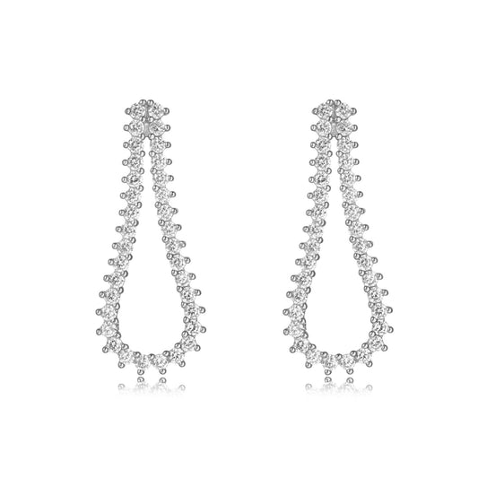 Open Tennis Teardrop Earrings