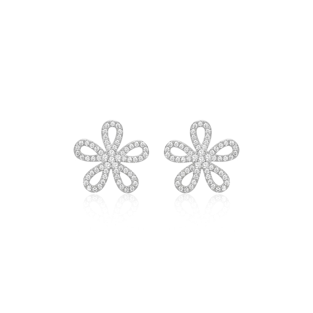 Open Petal Flower Studs