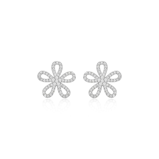 Open Petal Flower Studs