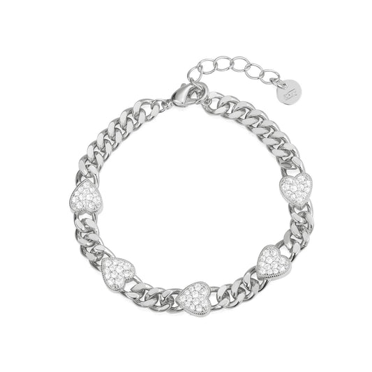 Chunky Side Heart Bracelet