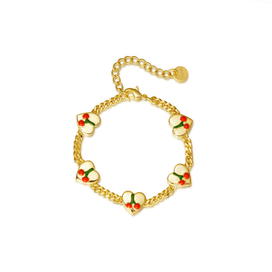Heart Cherry Bracelet