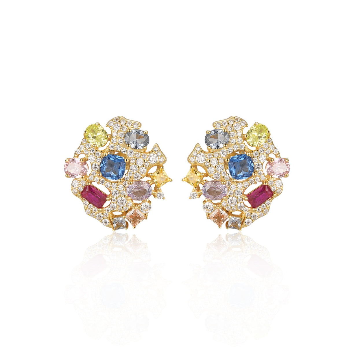 Exquiste MultiColor Shaped Studs