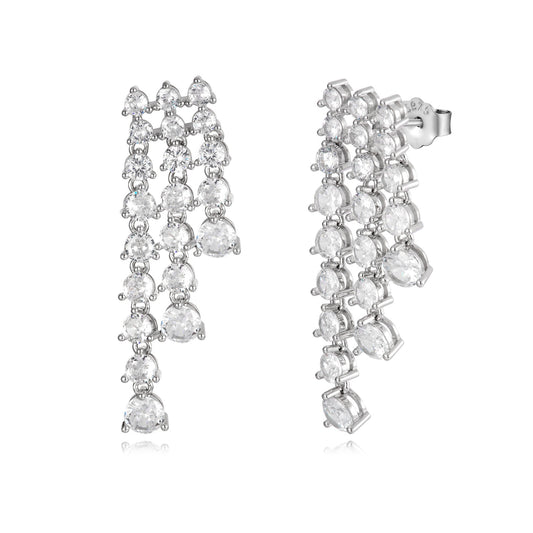 Triple Drop Graduating Earrings