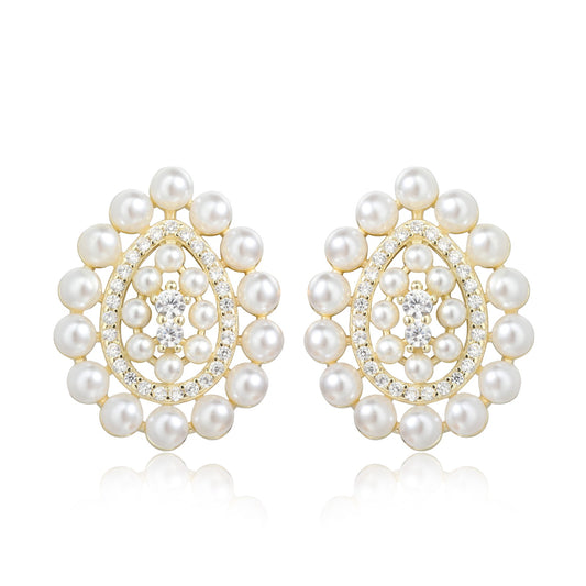 Teardrop Pearl Studs