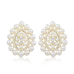 Teardrop Pearl Studs