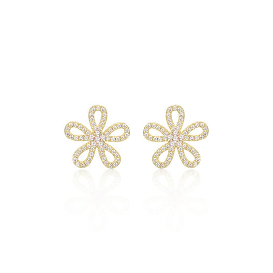 Fine Floral Stud Earrings