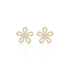 Fine Floral Stud