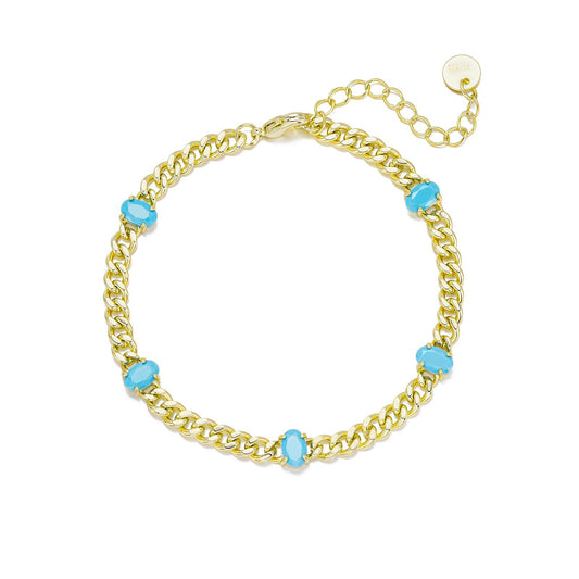 Oval Turquoise Bracelet