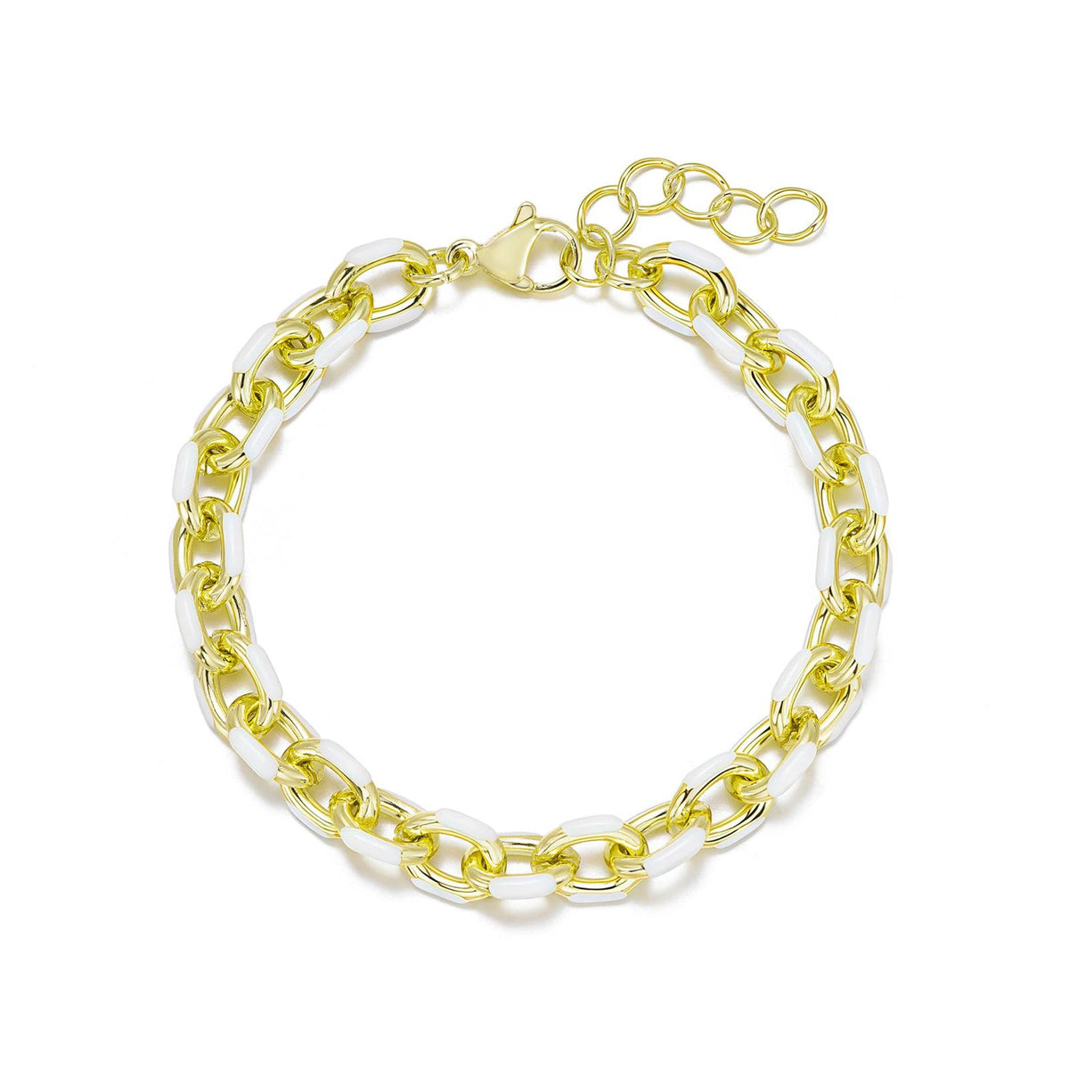 Enamel Link Bracelet