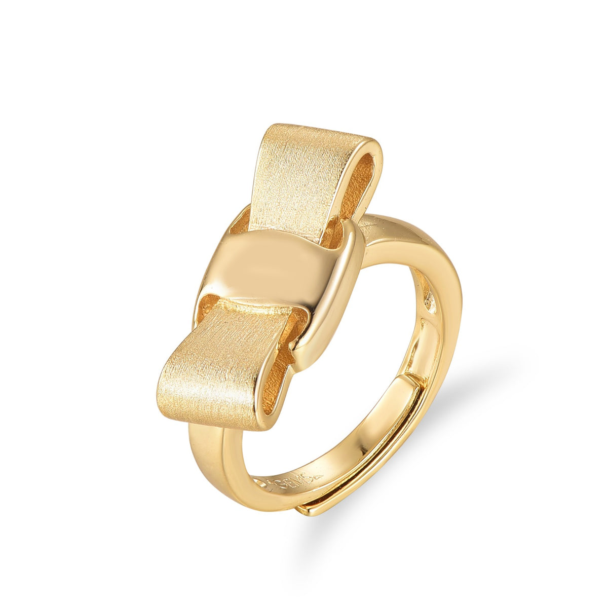 Brushed  Bow Ring