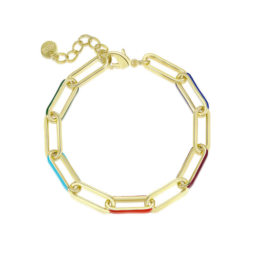 Colored Links Bracelet