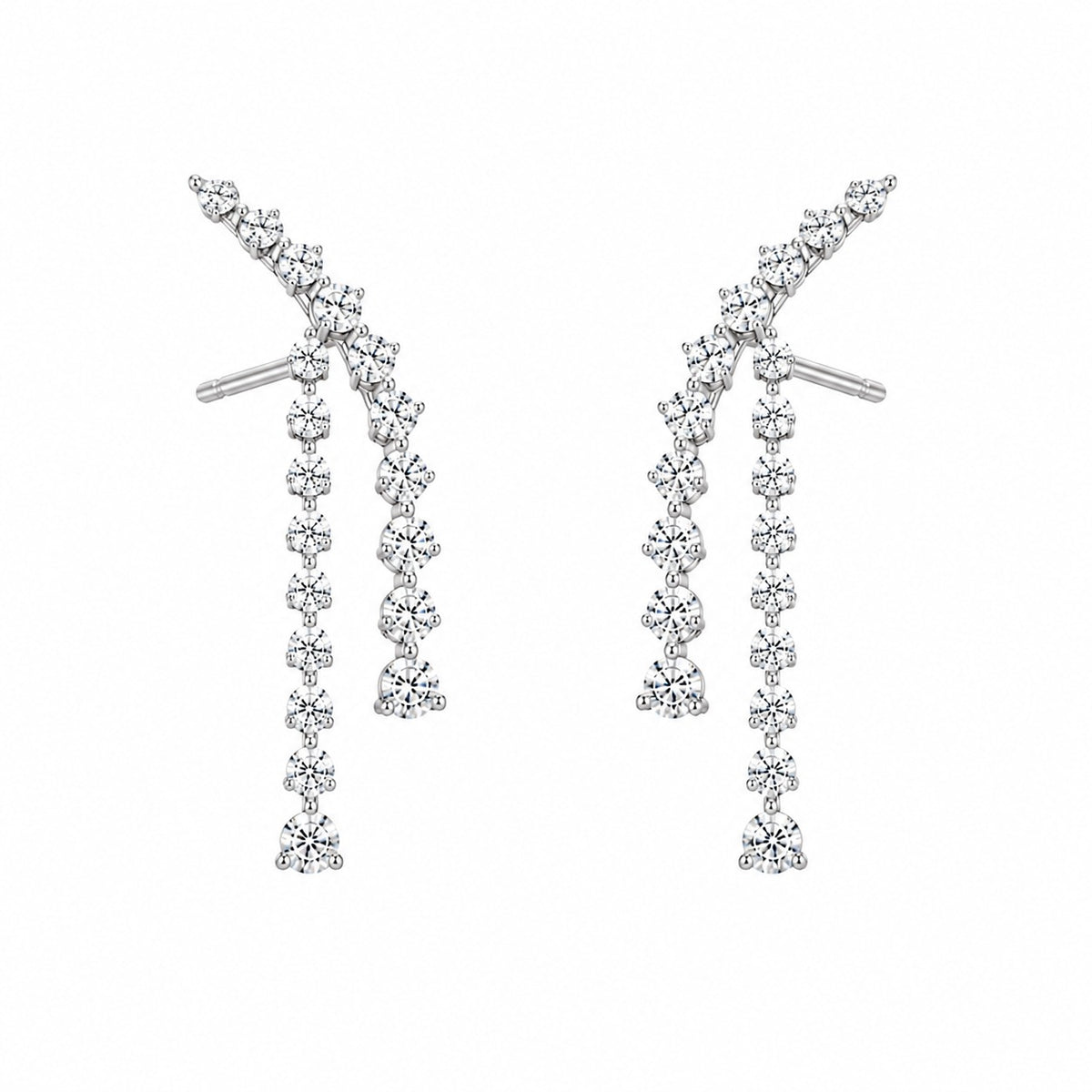 Side Tennis Earrings