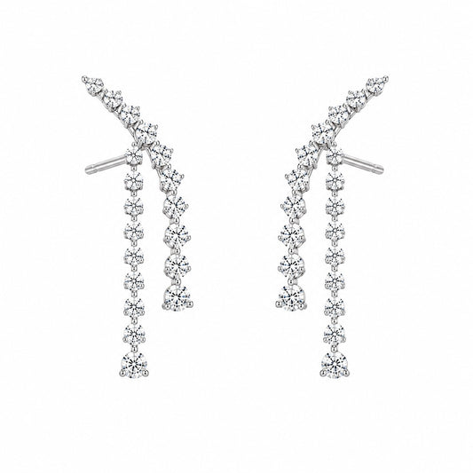 Side Tennis Earrings