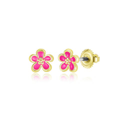 Enamel Classic Flower Studs