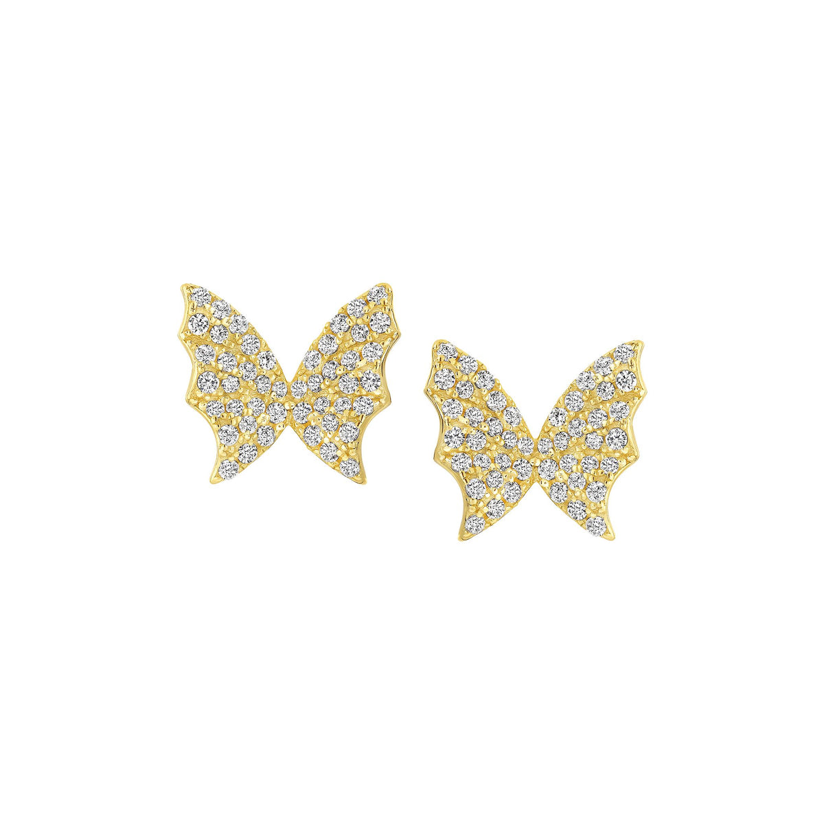 Pave Butterfly Studs
