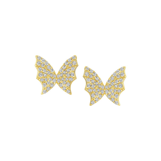Pave Butterfly Studs