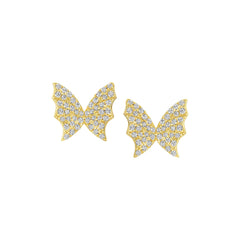 Pave Butterfly Studs