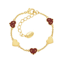 Flat Lined Hearts Kids Bracelet