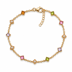 Dainty Pearl Colored Bracelet