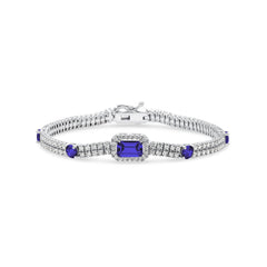 Stacked Colored Tennis Bracelet