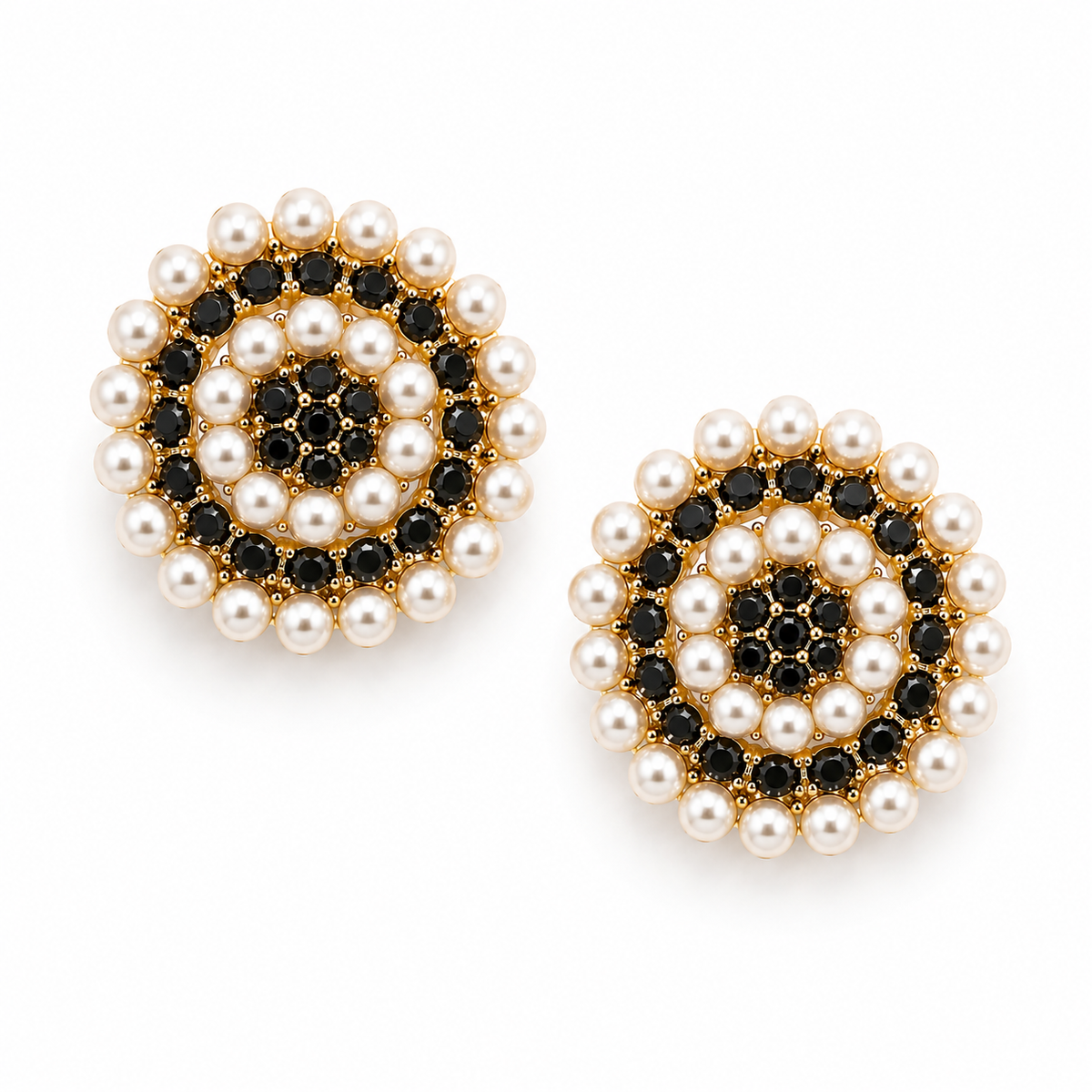 Pearl Mosaic Stud Earring