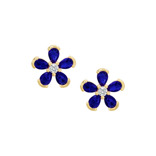 Capped Petals Flower Stud