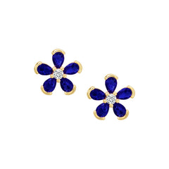 Capped Petals Flower Stud