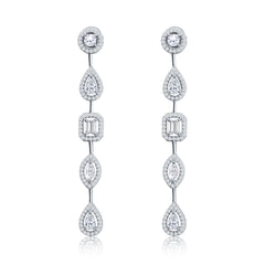 Multi Shape Halo Earring