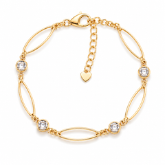 Dainty Long Bezel Bracelet