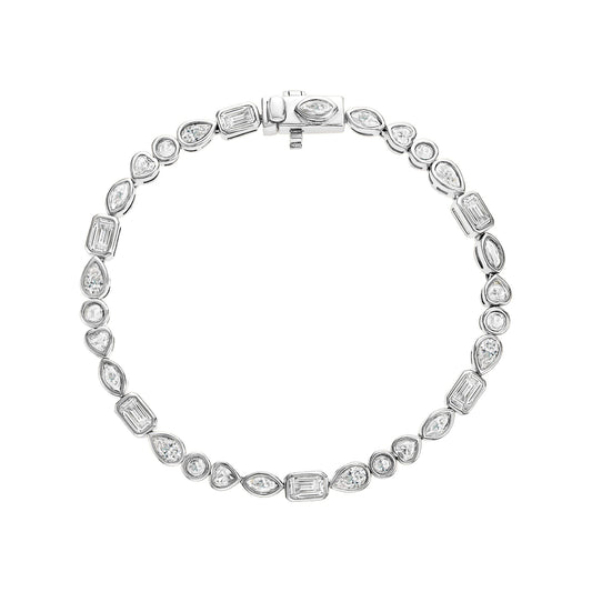 Bezel Multi Shape Bracelet