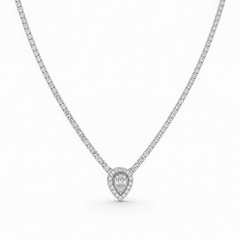 Teardrop Tennis Necklace