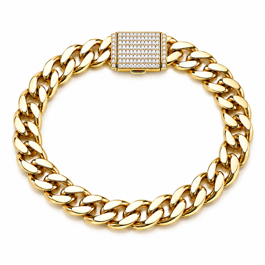 Center Pave Rectangle Bracelet
