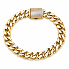 Center Pave Rectangle Bracelet