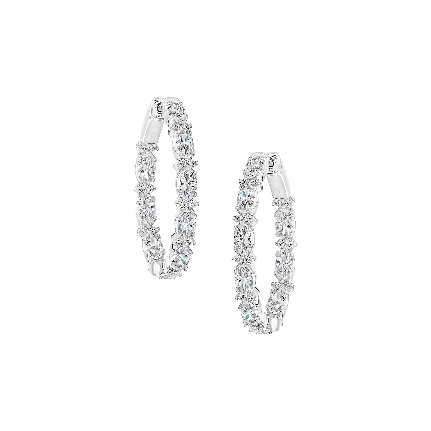 Unique Shaped Oval Hoops