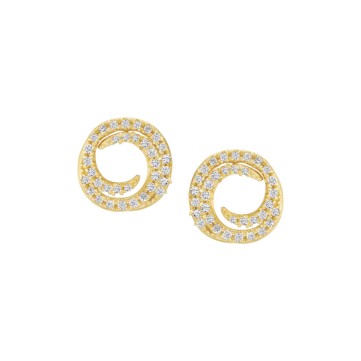 Open Swirl Studs