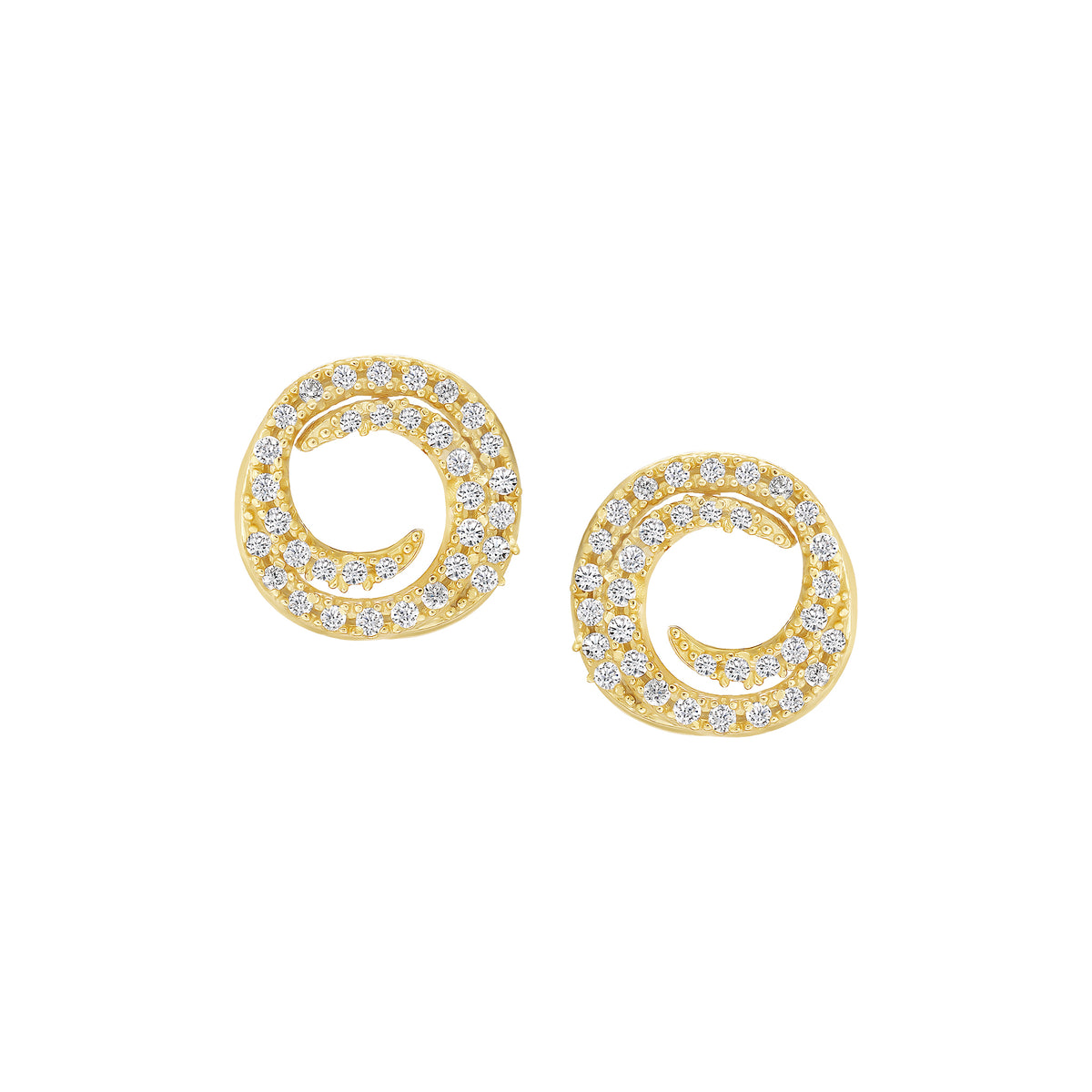 Open Swirl Studs